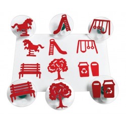 Velké razítka razítka – park 6ks +