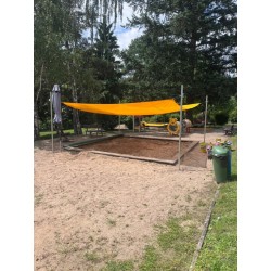 Posuvné zastínění pískoviště Plachtou zastínění 100% cena za m2.