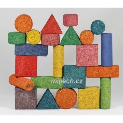 Korková stavebnice - Form XC mix edu 112 ks ve Filc boxu - Slevněno