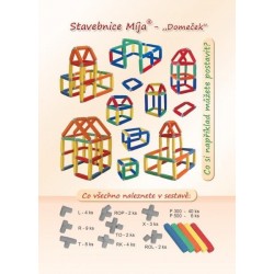 Stavebnice MÍJA - Domeček 80 dílů