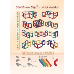 Stavebnice MÍJA - Velká ohrádka 71 dílů
