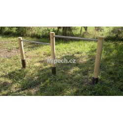 Dvojitá hrazda, výška hrazd 0,8 a 1,0 m