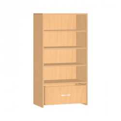 Safety skříňka s policemi a kontejnerem - 60x121x45 cm