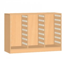 Skříňka na plastové boxy - 105x76 cm