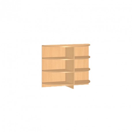 Skříňka půlkulatá na boxy - 90x121x90 cm