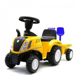 Dětské odrážedlo traktor s vlečkou a nářadím