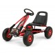 Dětská šlapací motokára Go-kart Thor červená ( Gumová kola )