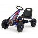 Dětská šlapací motokára Go-kart Thor modá ( Gumová kola )